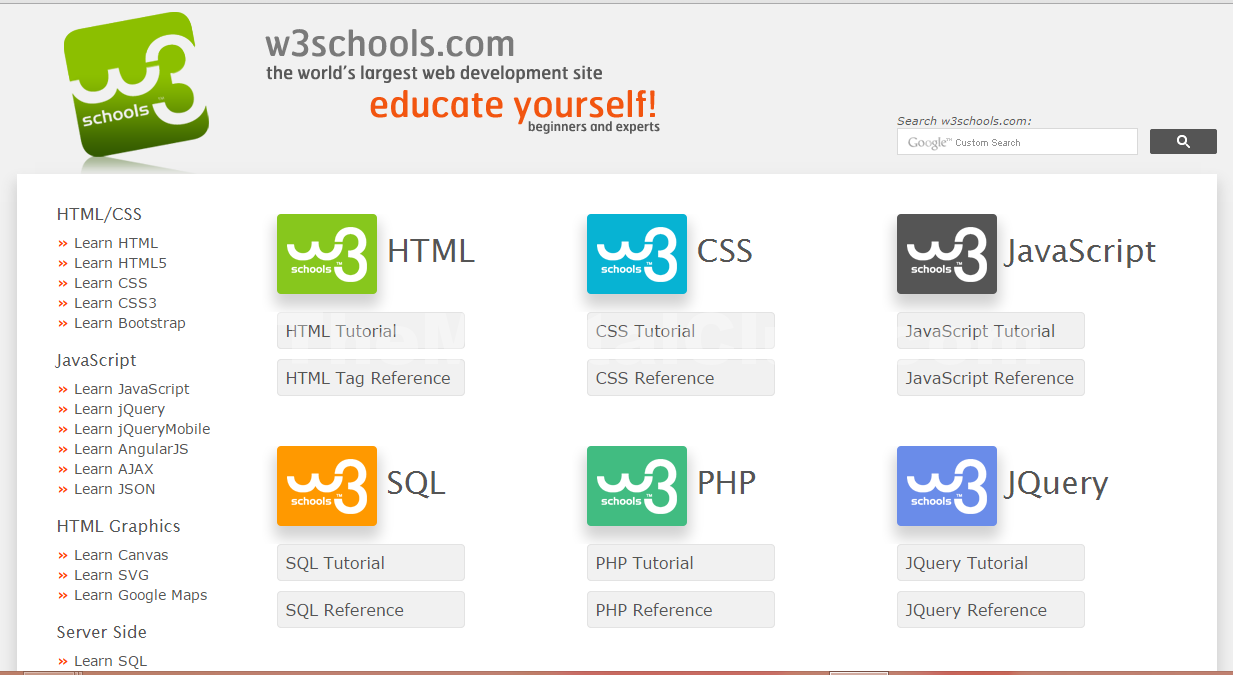 W3school Introduction to