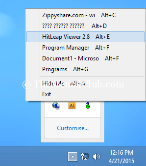 WinHide - hide running programs in windows