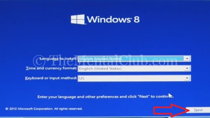 install windows 8