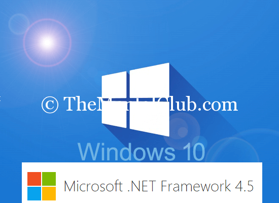 How to enable .net framework 3.5 in Windows 10