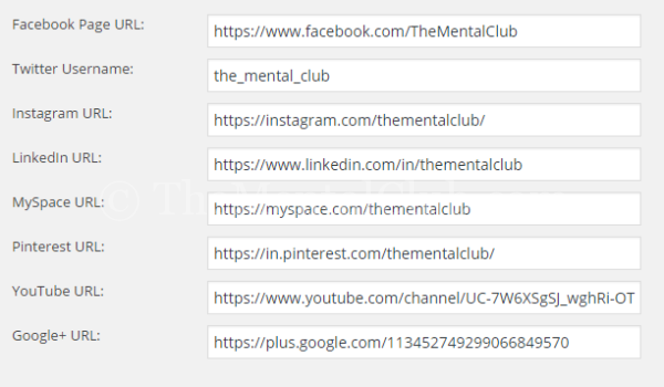 The Mental Club on Social Sites