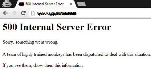 500 Internal Server Error