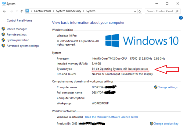 Windows 10 PC Info