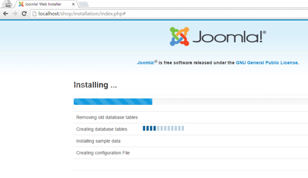 installing joomla
