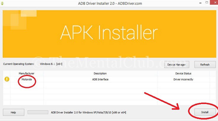 adb-driver-installer for windows 10