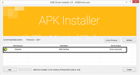AdbDriverInstaller for Windows
