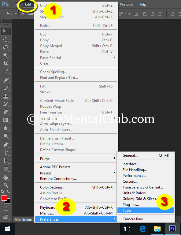 How to write “Bengali” in  Adobe Photoshop (CS6)?