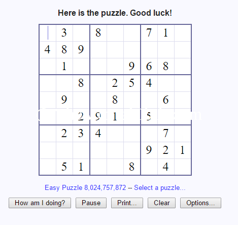sudoku play online game