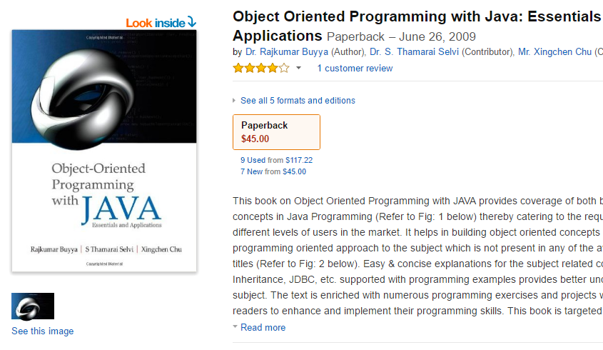 Object Oriented Programming with Java