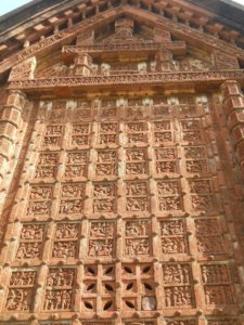 Wall of Jor-Bangla Temple
