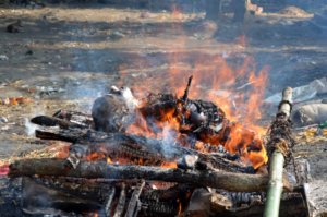Tarapith-cremation-pyre in Birbhum
