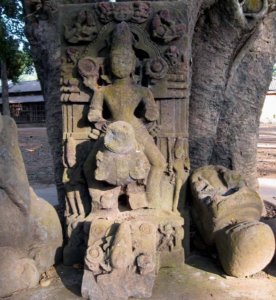 Ancient murti of god in dantan