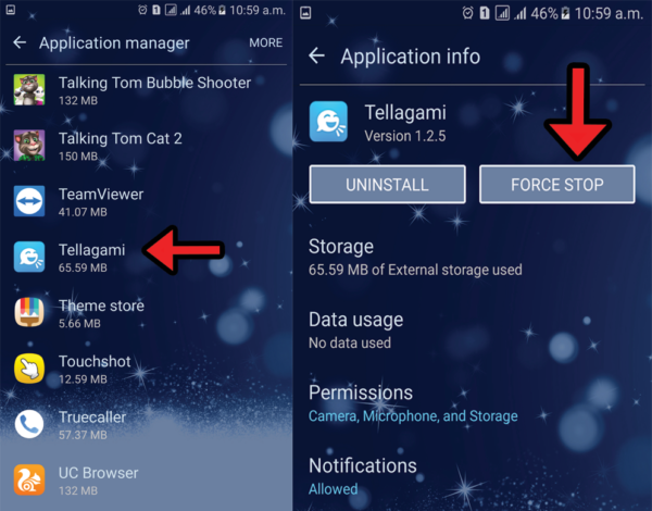 Force Stop Running Apps
