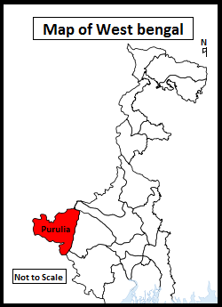 Location map of purulia