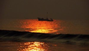 Sun rise in Digha beach