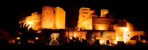 The F fort at night