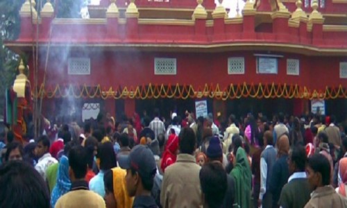 Devotees in Kali Mata Temple- Muzaffarpur