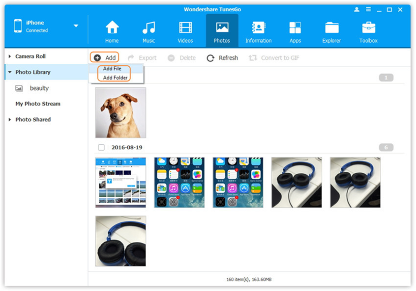 add image files into tunego