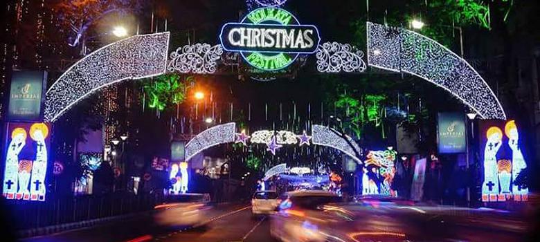 christmas party in kolkata park street