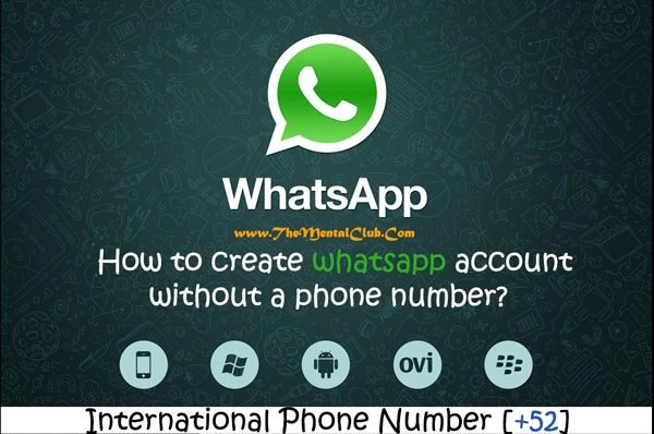  how to create whatsapp account without a phone number