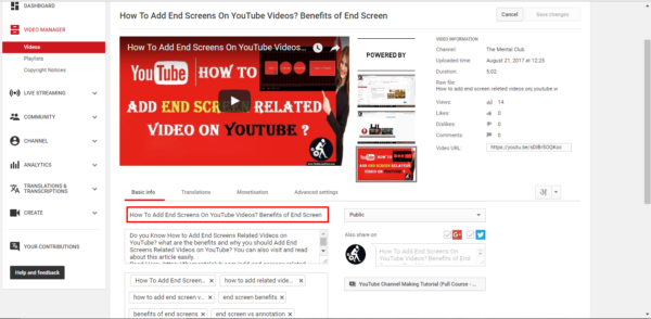 How To Upload Videos Correctly On YouTube2