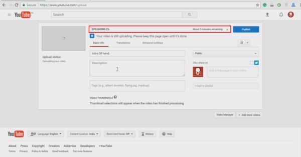 How to upload videos correctlty on youtube