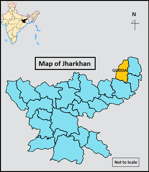 Location Map of Godda District