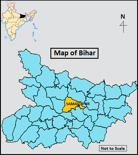 Location Map of Samastipur District