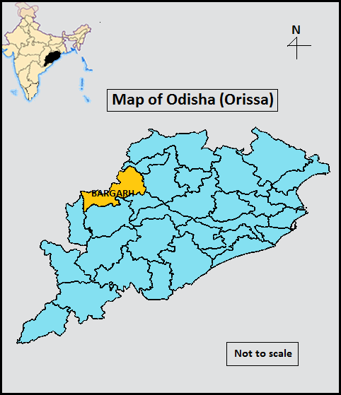 Location Map of Bargarh District
