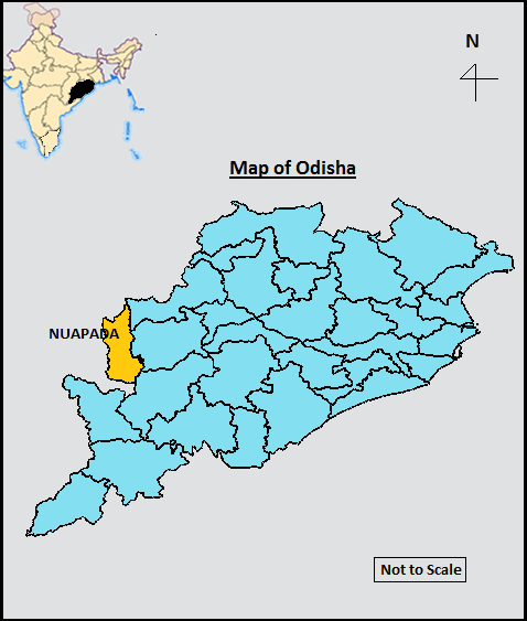 Location Map of Nuapada district