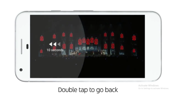 YouTube Double tap
