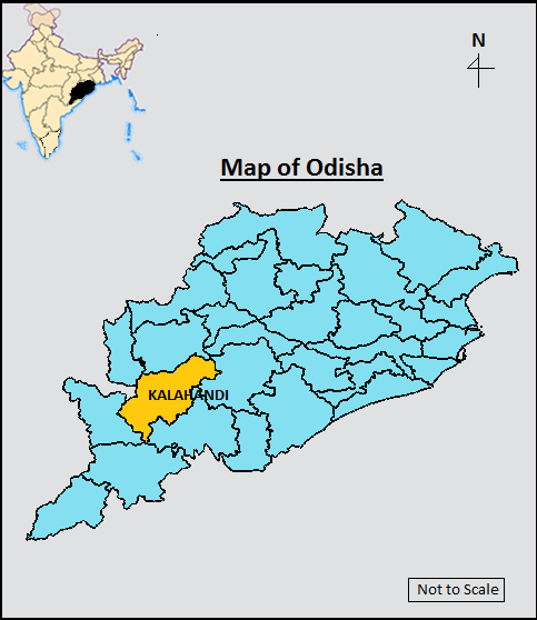 Location Map of Kalahandi District