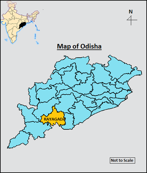 Location Map of Rayagada district