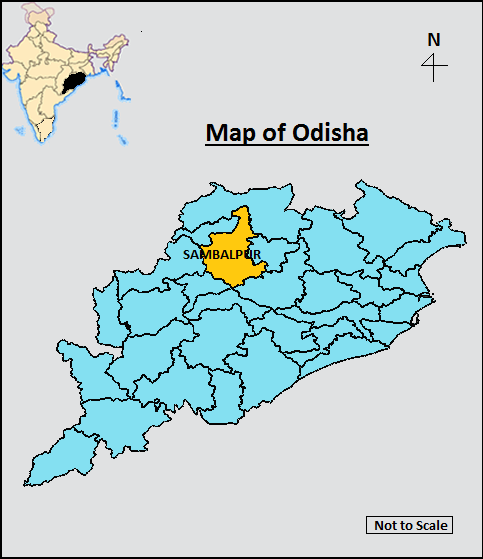 Location Map of Sambalpur District