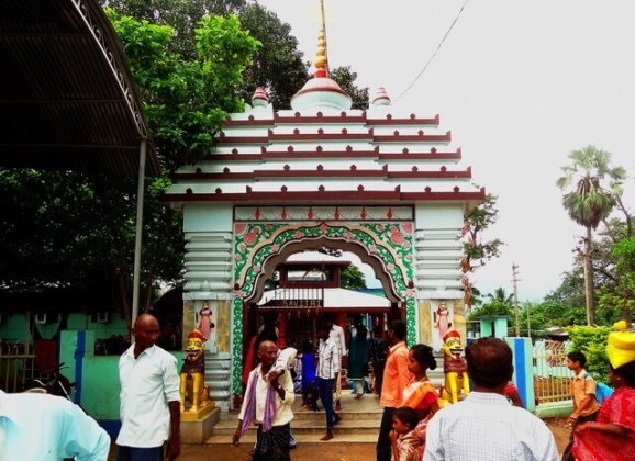 Entrance gate of Maa Majhigharani temple in Rayagada,Odisha