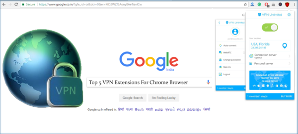 Top 5 VPN Extensions For Chrome Browser