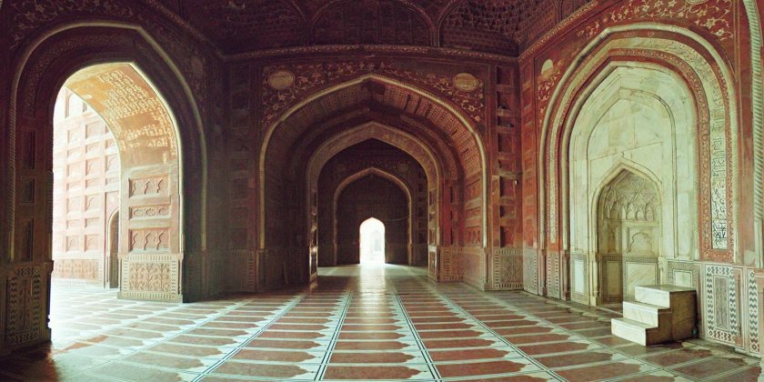 Inside view of Taj Mahal