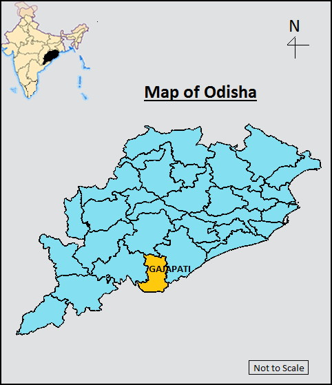 Location Map of Gajapati District