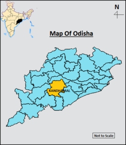 Location Map of Kandhamal District