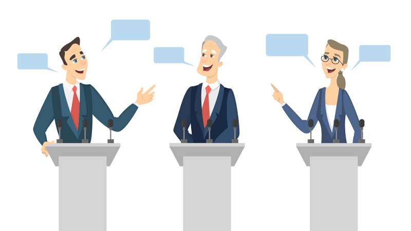 Use of arguments in a debate