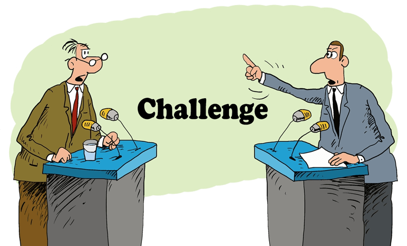 Challenge in a debate