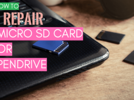 Repair Micro SD Card or Pendrive