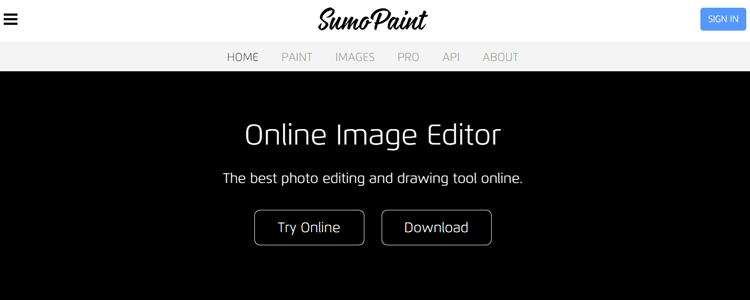SumoPaint online photo editor