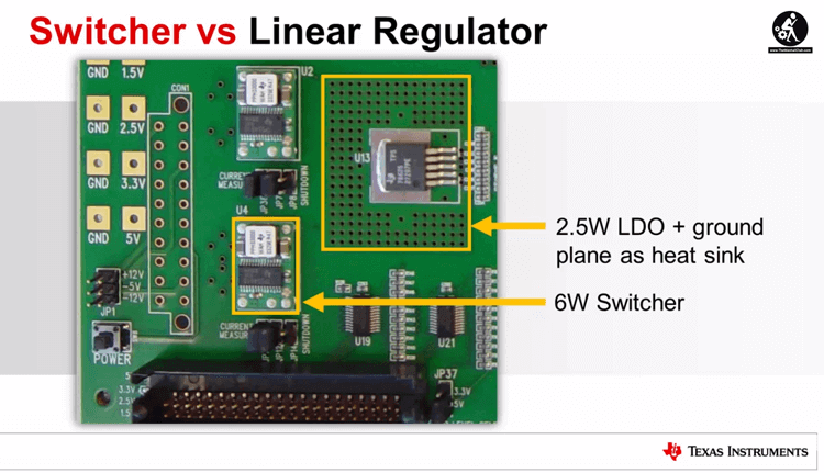 Switcher vs Linear Regulator