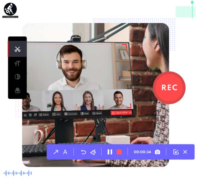 record videos with the audio and WebCam simultaneously