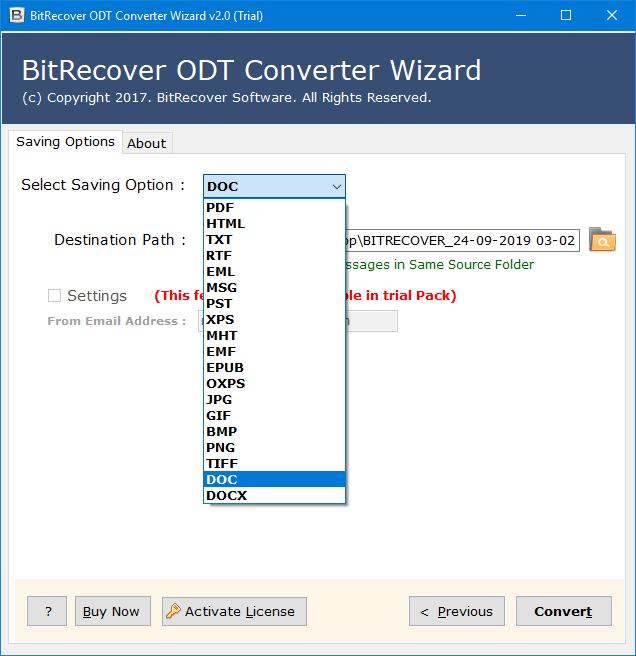 How to Change ODT to DOC