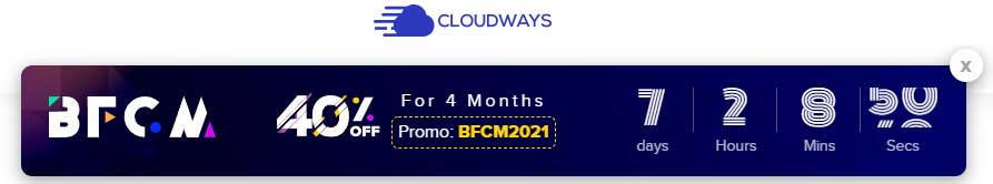 Cloudways Black Friday Offer Promo Code