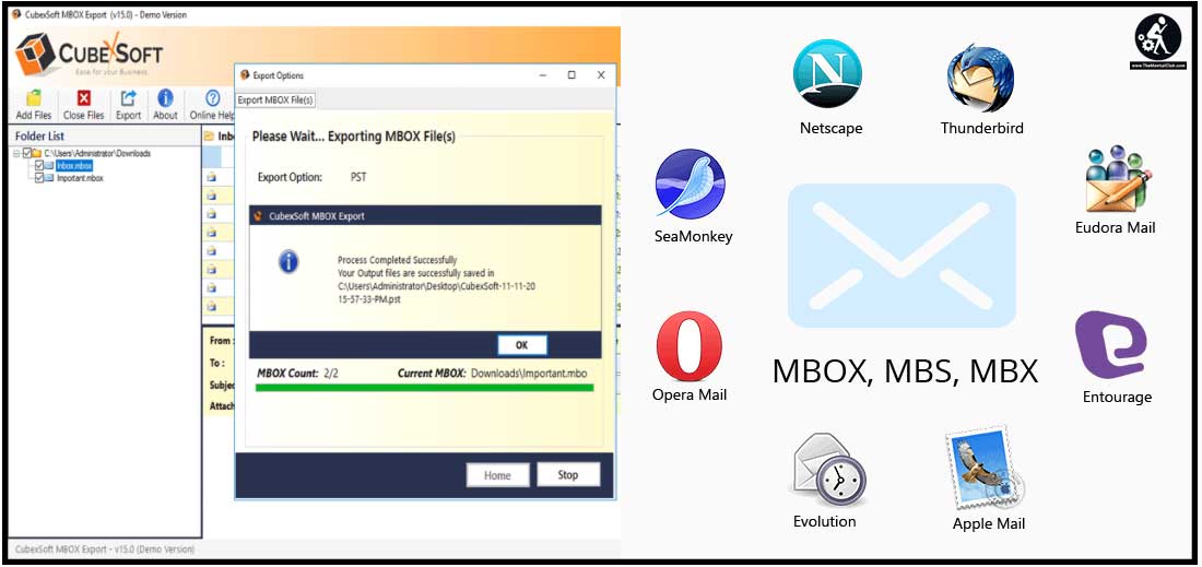 CubexSoft MBOX to Outlook Converter