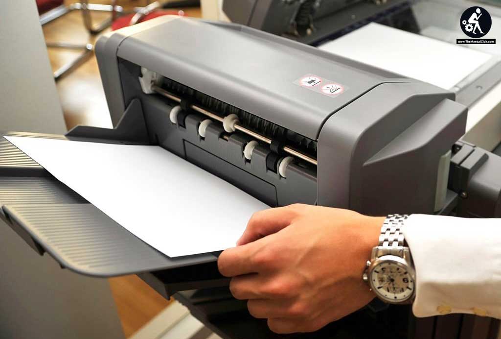 Copier with copyspace on paper sheet